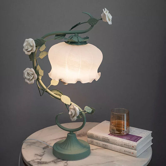 Glass Flower Lamp