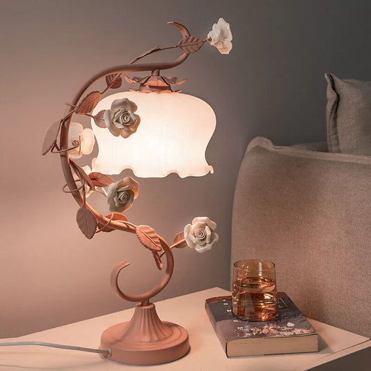 Glass Flower Lamp
